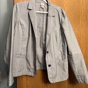 Covington blue and white striped jacket